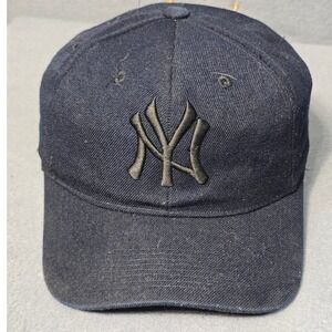 Vintage 90s New York Yankees Fitted Hat 7 1/4 Faulkner Made in Korea Hunter Wool